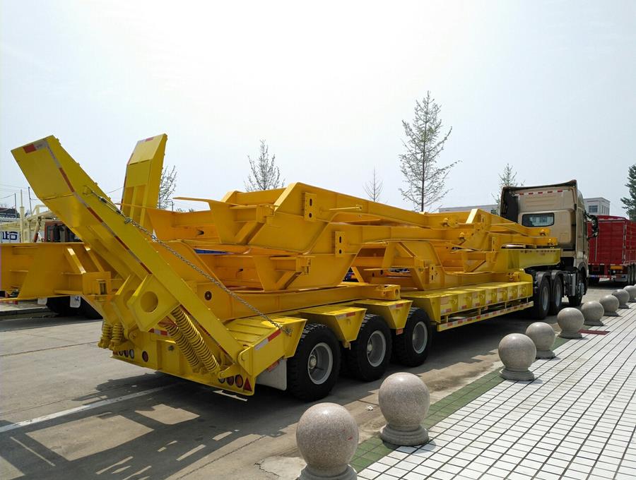 3 المحور lowbed مقطورة
