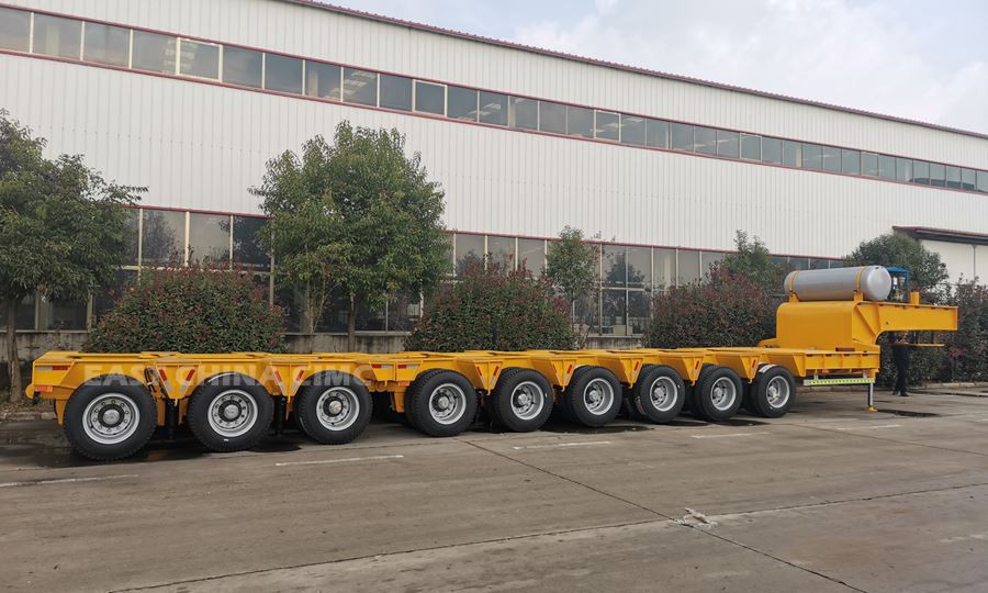 9 Line 18 Axles Low Flatbed Trailer2